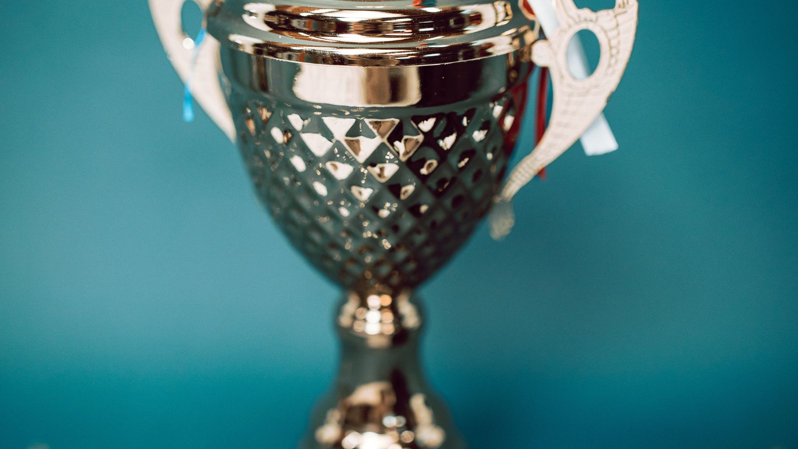 trophy with ribbon