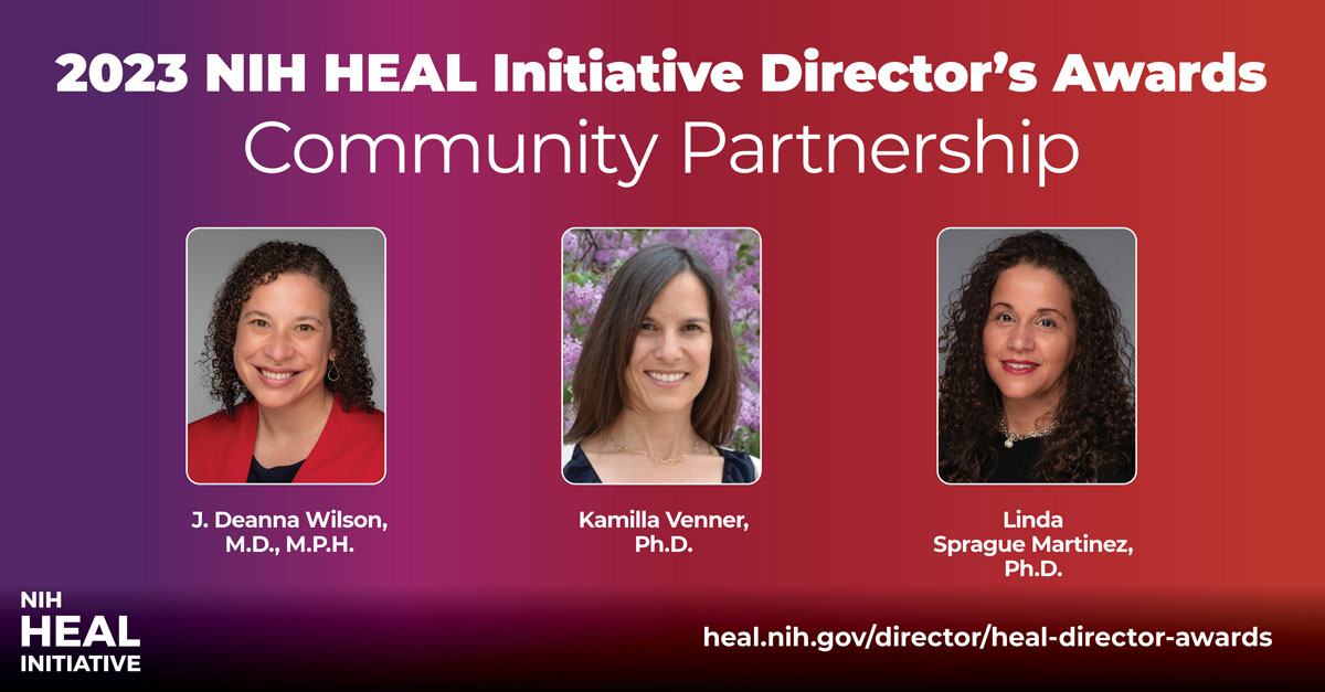 Linda Sprague Martinez and other NIH HEAL Award recepients