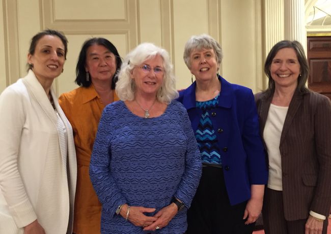 Kay jones joined by faculty colleagues (far right)