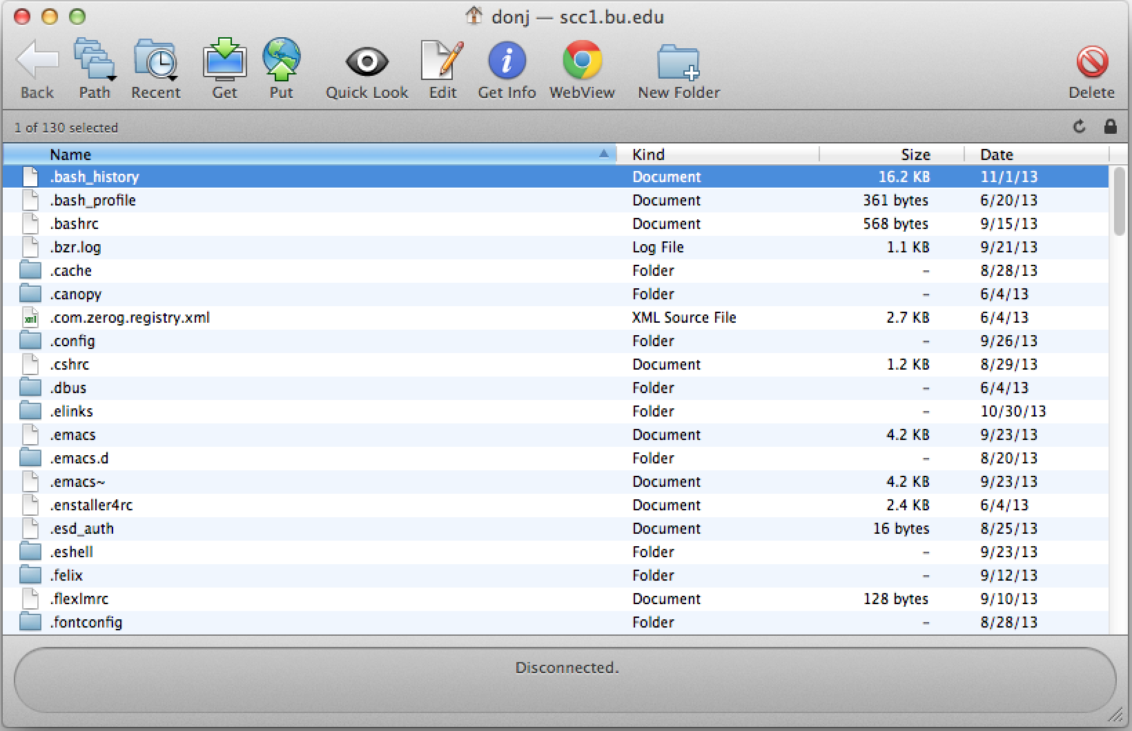 On the SCC window, move files by clicking the "Put" button on the top center icon bar and choosing your desired file in the left column file selection dialog.